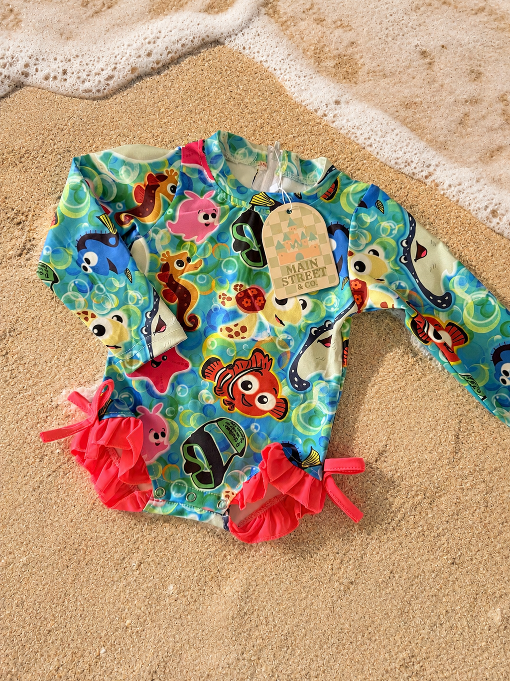 RTS Fish Are Friends Ruffle Swim | Pink