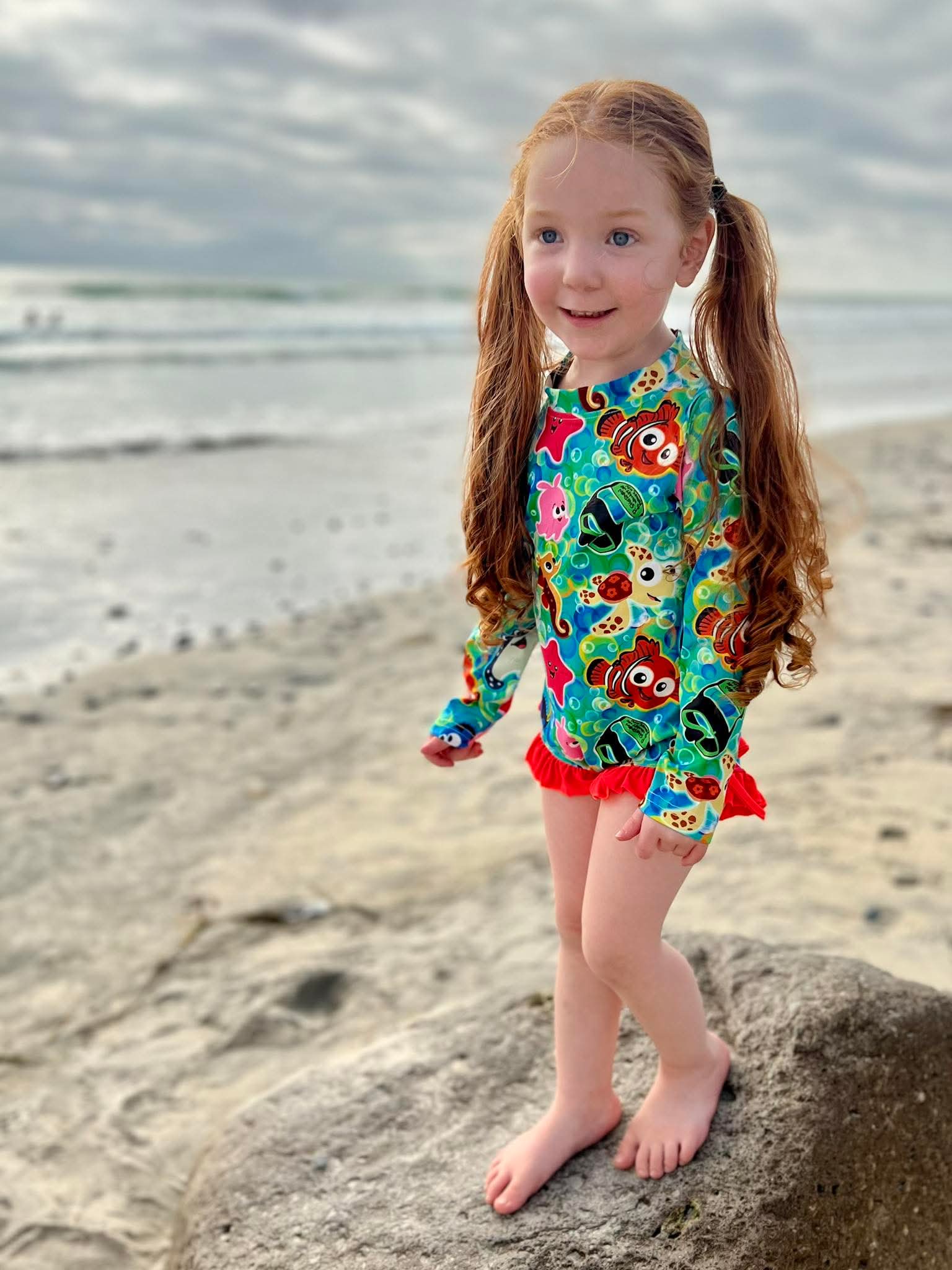 RTS Fish Are Friends Ruffle Swim | Pink