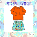 JUST KEEP SWIMMING PRE ORDER | Boys Two Piece Swim Suit