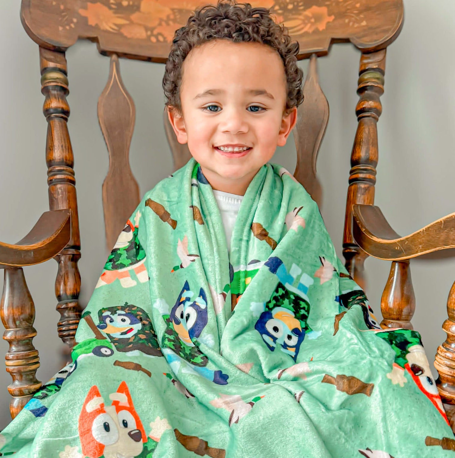 Camo Grannies Small Plush Blanket