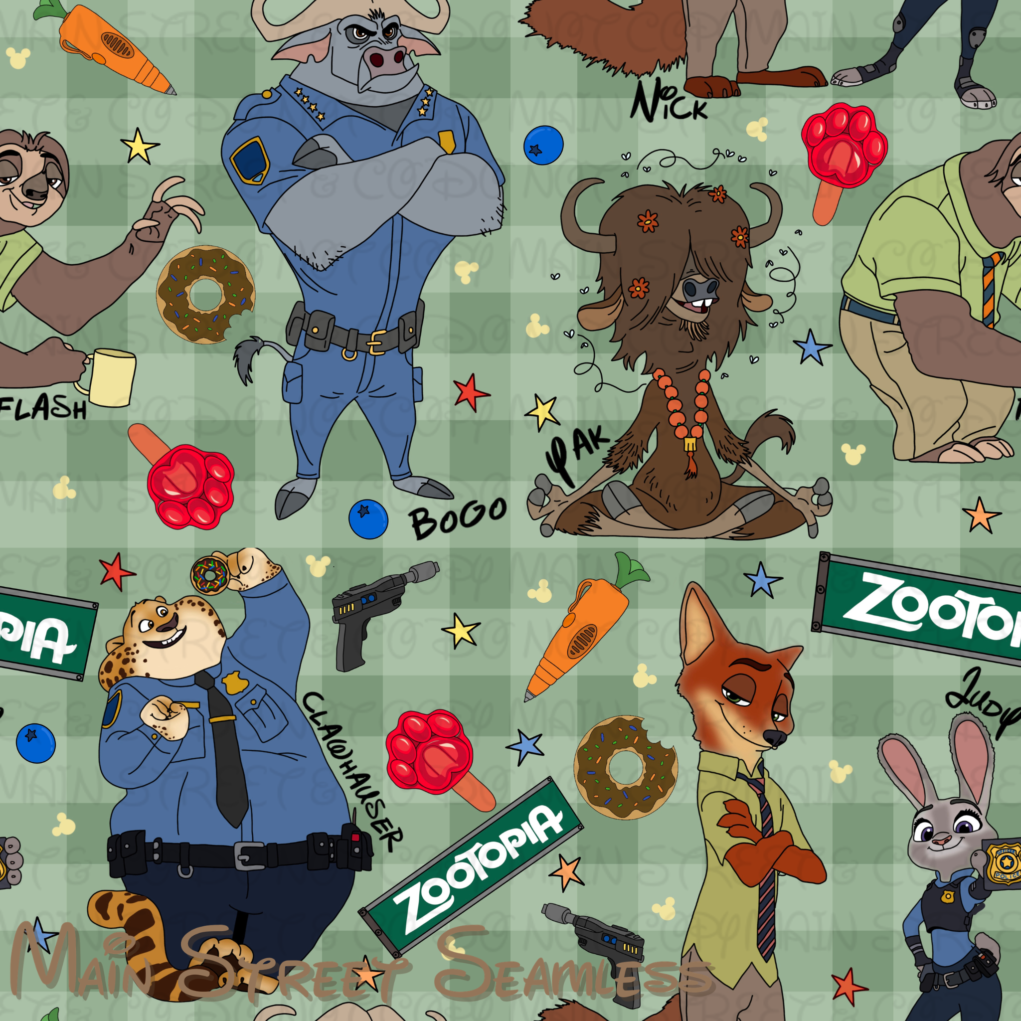 Goodnight Howlers Seamless