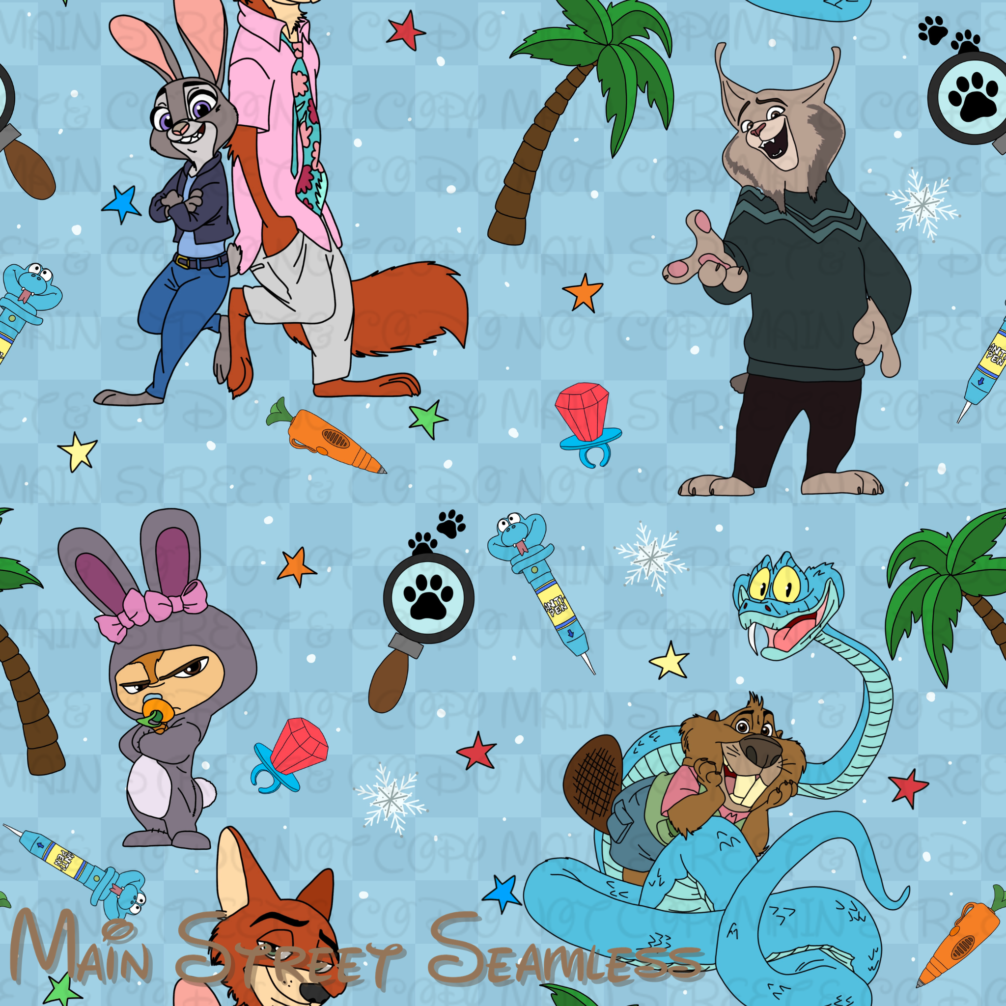 Frosted Fang Seamless