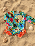RTS Fish Are Friends Ruffle Swim | Orange