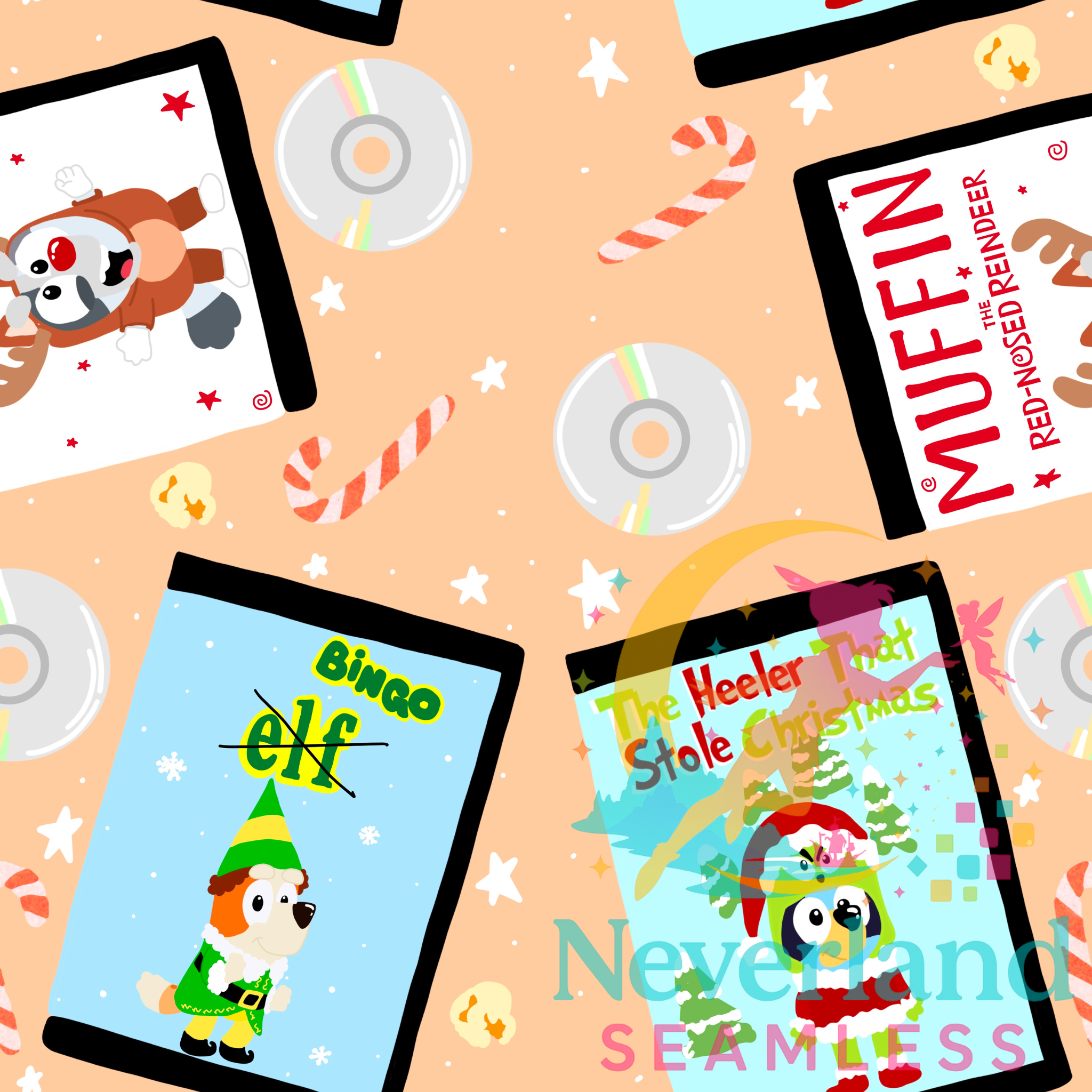 Heeler Movie Mashup Peach