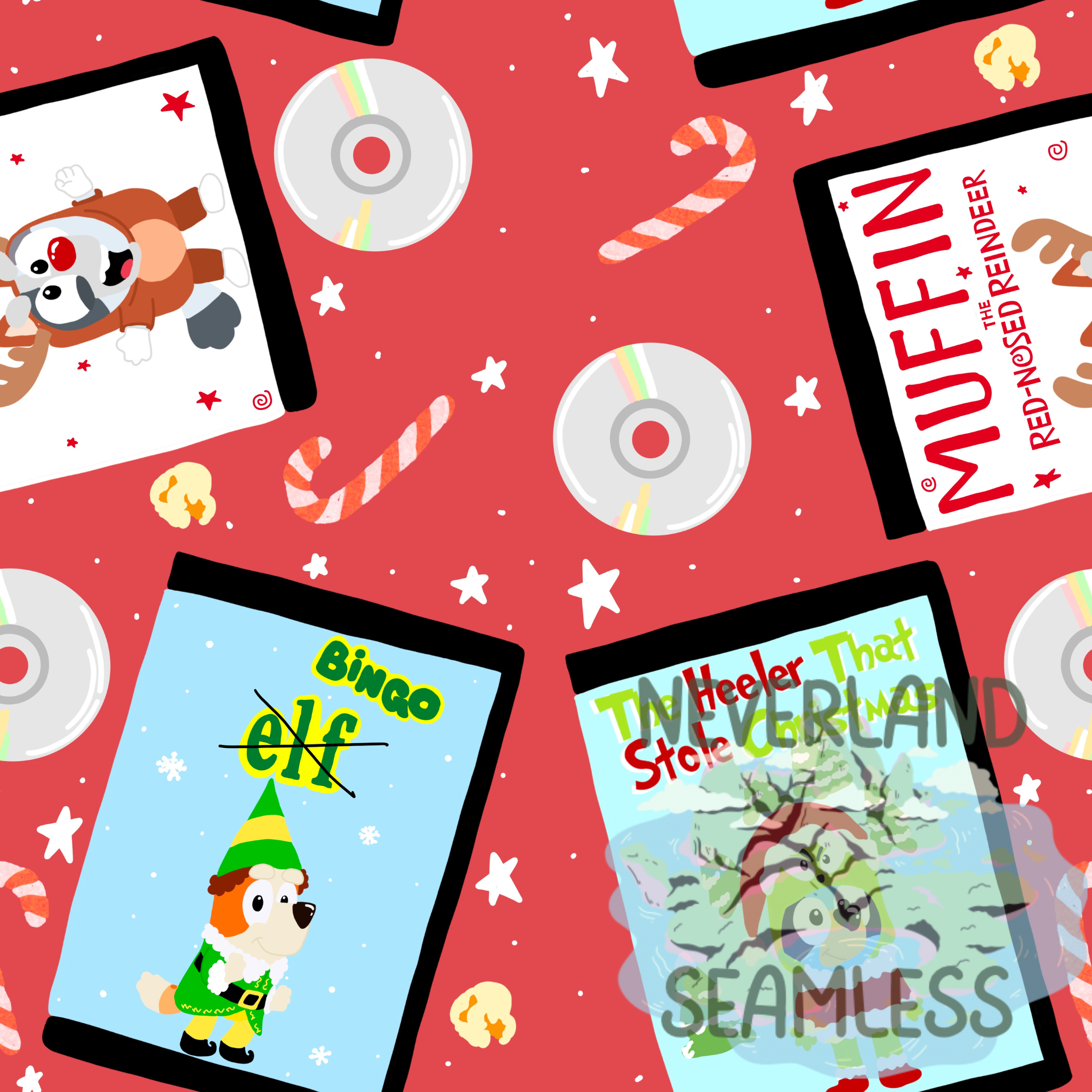 Heeler Movie Mashup Red