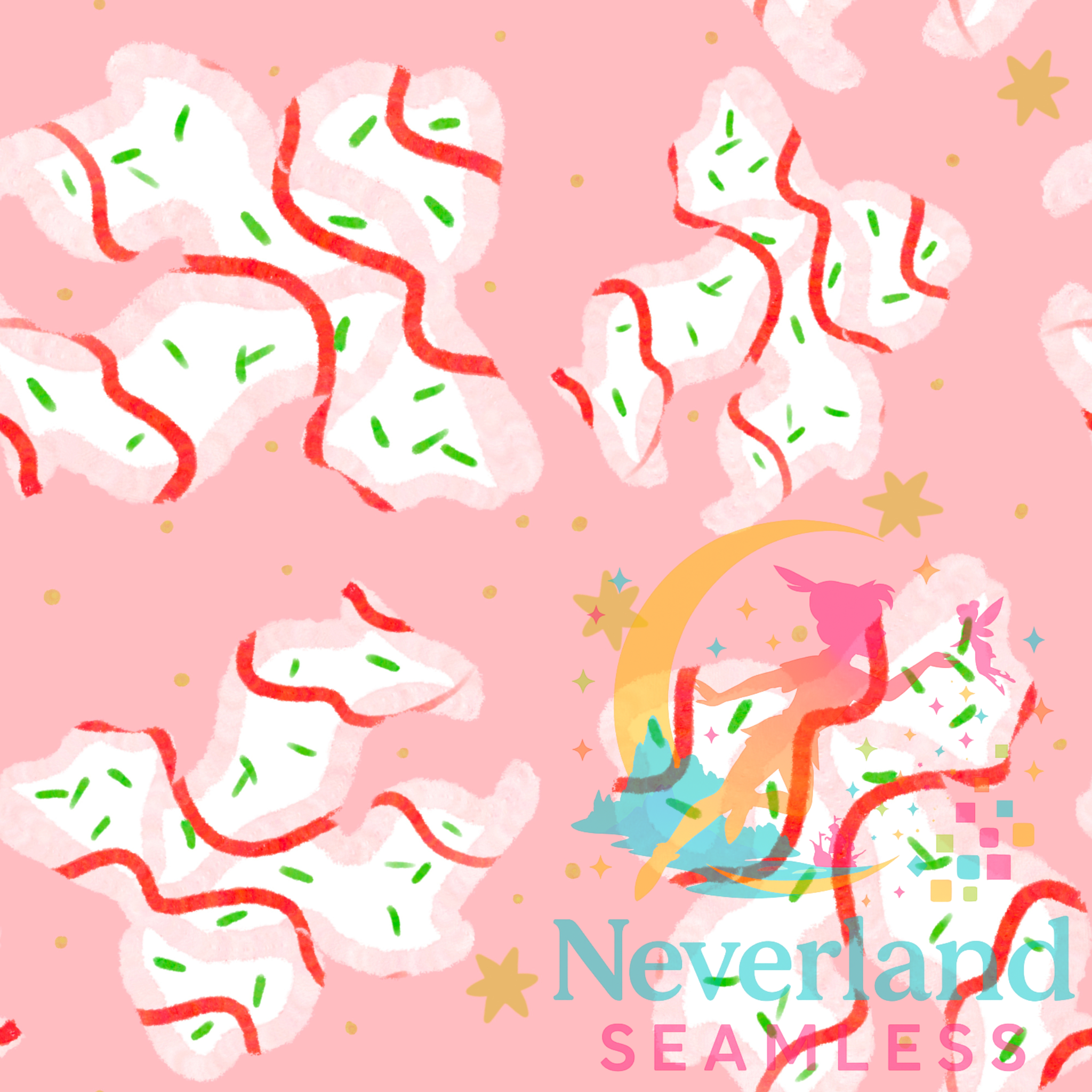 Christmas Tree Cake Bows Pink